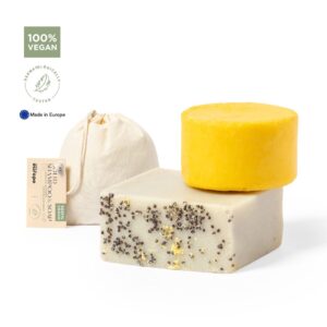 Mionca Solid Soap and Shampoo Set